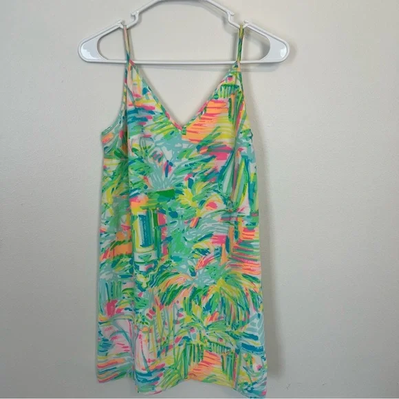 {Lilly Pulitzer} Lela Dress 100% Silk Multi Sea Salt and Sun - Picture 2 of 10